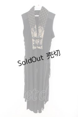 画像1: Qutie Frash / チャイナロングベスト  ブラック O-26-02-14-034-QU-TO-OW-OS