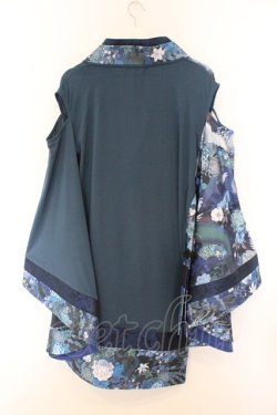 画像5: Qutie Frash / 肩あき着物カーデ  ブルー O-26-02-14-036-QU-TO-OW-OS