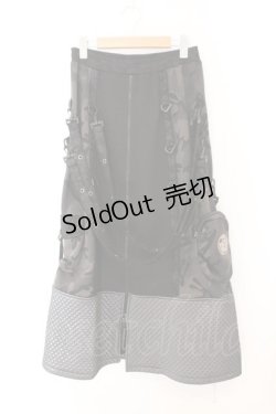 画像1: Qutie Frash / ミリタリーロンスカ  ブラック O-26-02-14-038-QU-SK-OW-OS