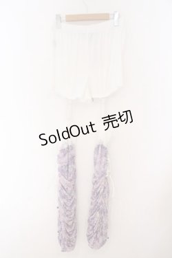 画像4: Qutie Frash / レッグパンツ  ホワイト×パープル O-26-02-14-041-QU-PA-OW-OS