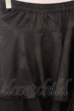 画像2: Qutie Frash / 2023年プレミアム-蘿月-アシメスカート  ブラック O-26-02-14-042-QU-SK-OW-OS