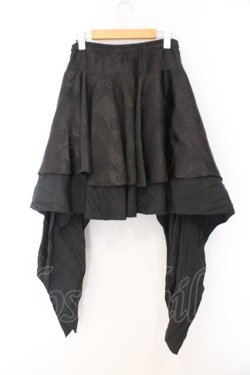 画像4: Qutie Frash / 2023年プレミアム-蘿月-アシメスカート  ブラック O-26-02-14-042-QU-SK-OW-OS