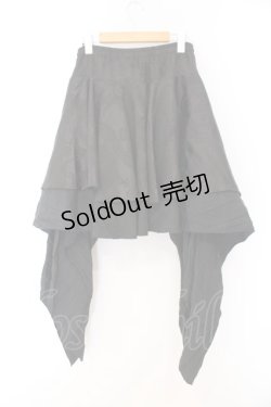 画像4: Qutie Frash / 2023年プレミアム-蘿月-アシメスカート  ブラック O-26-02-14-042-QU-SK-OW-OS