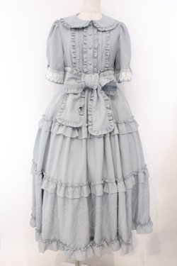 画像1: axes femme kawaii / ロマンティックフリルワンピース M グリーン O-26-02-14-004-AX-OP-YM-OS