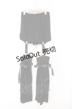 画像1: Qutie Frash / 2025プレミアムセット【黒豹】レッグパンツ  ブラック O-26-02-14-047-QU-PA-OW-OS