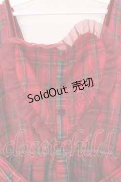 画像2: LIZ LISA / ハートチェックワンピース 0 アカ O-26-02-14-049-LO-OP-OW-OS