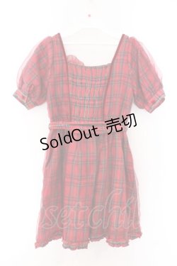 画像4: LIZ LISA / ハートチェックワンピース 0 アカ O-26-02-14-049-LO-OP-OW-OS