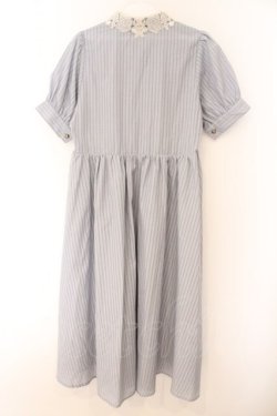 画像3: m petit by misako / ストライプワンピース S サックス O-26-02-14-054-LO-OP-OW-OS