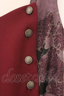 画像2: NIBBLE POISON / レオパードツギハギワンピース M ワイン O-26-02-14-055-0-OP-OW-OS