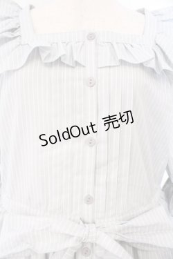 画像2: Physical Drop / 前釦ティアードワンピース  グレーストライプ O-26-02-14-060-LO-OP-OW-OS