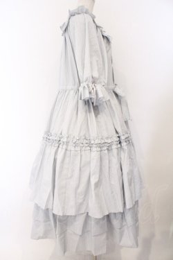 画像3: Physical Drop / 前釦ティアードワンピース  グレーストライプ O-26-02-14-060-LO-OP-OW-OS