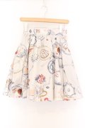 MILK / Tea Partyスカート  ブルーグレーベース O-26-02-14-069-ML-SK-OW-OS