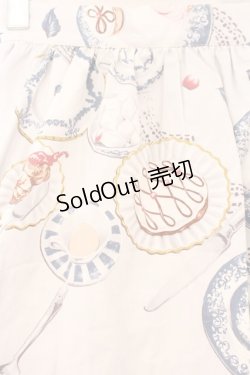 画像2: MILK / Tea Partyスカート  ブルーグレーベース O-26-02-14-069-ML-SK-OW-OS