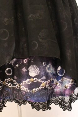 画像2: axes femme kawaii / ディープオーシャンリボンスカート M クロ O-26-02-14-070-AX-SK-OW-OS