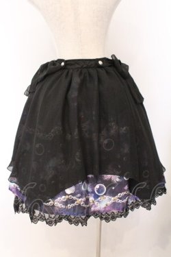 画像4: axes femme kawaii / ディープオーシャンリボンスカート M クロ O-26-02-14-070-AX-SK-OW-OS