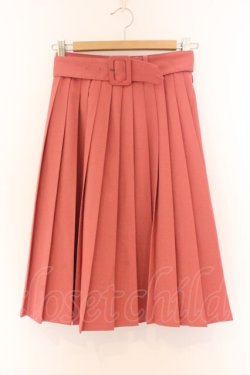 画像1: Fi.n.t / 太ベルト付きプリーツスカート F ピンク O-26-02-14-073-CA-SK-OW-OS