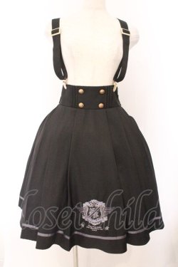 画像1: Amavel / Sergeant Emblemサイドプリーツスカート F クロ O-26-02-14-075-CA-SK-OW-OS