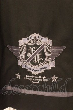 画像2: Amavel / Sergeant Emblemサイドプリーツスカート F クロ O-26-02-14-075-CA-SK-OW-OS