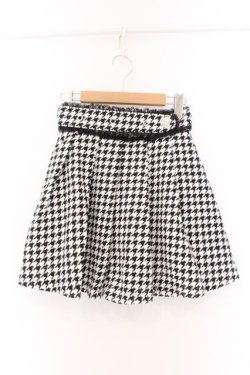 画像1: Ank Rouge / 千鳥柄ミニスカート M クロ O-26-02-14-076-CA-SK-OW-OS