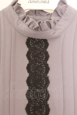 画像2: m petit by misako / AM＊レースティアードワンピース S グレー O-26-02-14-079-LO-OP-OW-OS