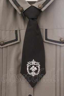 画像2: axes femme / ミリタリー風タイ付ブラウス M グリーン O-26-02-14-080-AX-BL-OW-OS