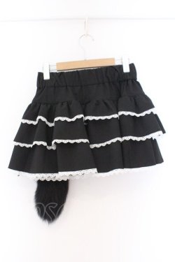 画像4: DimMoire / チャーム付きフリルミニスカート L ブラック O-26-02-14-006-0-SK-OW-OS