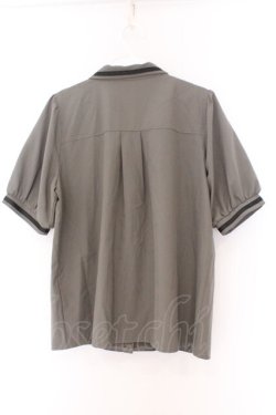 画像3: axes femme / ミリタリー風タイ付ブラウス M グリーン O-26-02-14-080-AX-BL-OW-OS