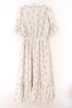 画像3: m petit by misako / NINA'S 花柄スクエアネックワンピース S アイボリー O-26-02-14-081-LO-OP-OW-OS