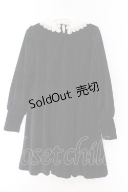 画像3: Fi.n.t / クレリックベロアミニワンピース F クロ O-26-02-14-082-CA-OP-OW-OS