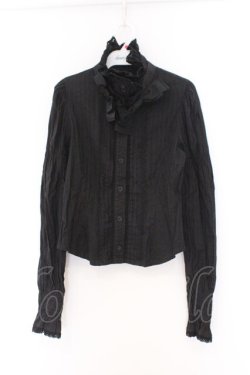 画像1: ALICE and the PIRATES / ダイナドロップブラウス  クロ O-26-02-14-007-PA-BL-OW-OS