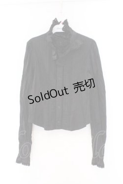 画像1: ALICE and the PIRATES / ダイナドロップブラウス  クロ O-26-02-14-007-PA-BL-OW-OS