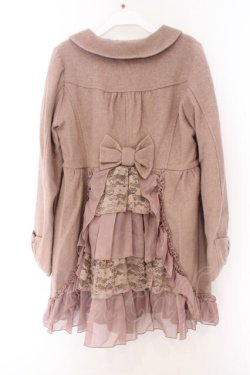 画像3: axes femme / 袖リボンダブルボタンコート M ピンクベージュ O-26-02-14-085-AX-CO-OW-OS