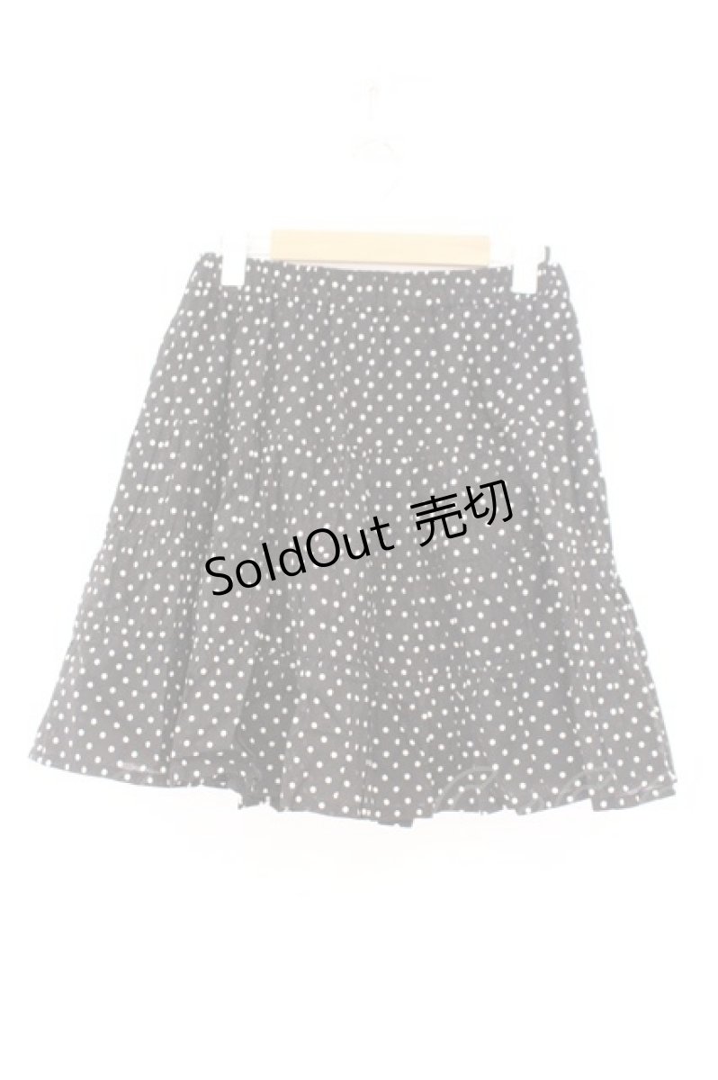 画像1: Jane Marple / ドットフレアスカート M クロ O-26-02-14-012-JM-SK-OW-ZT216 (1)