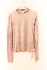 F i.n.t / ハイネックベロアパフスリーブトップス F ピンク O-26-02-14-018-0-TO-OW-OS