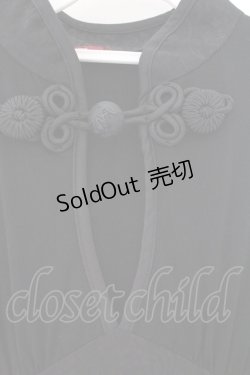 画像2: Qutie Frash / チャイナロングワンピ  ブラック O-26-02-14-023-QU-OP-OW-OS