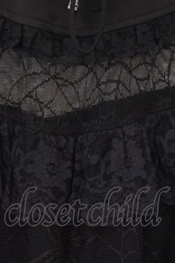 画像3: Qutie Frash / 蜘蛛メッシュ切り替えスカート  ブラック O-26-02-14-025-QU-SK-OW-OS