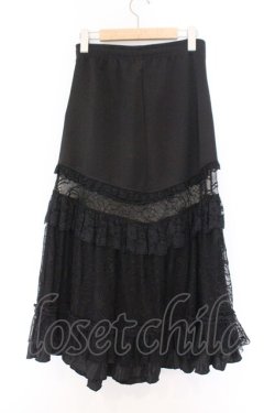 画像4: Qutie Frash / 蜘蛛メッシュ切り替えスカート  ブラック O-26-02-14-025-QU-SK-OW-OS