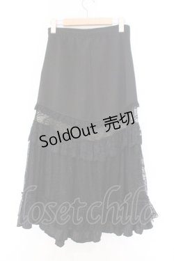 画像4: Qutie Frash / 蜘蛛メッシュ切り替えスカート  ブラック O-26-02-14-025-QU-SK-OW-OS