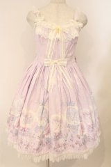 BABY,THE STARS SHINE BRIGHT / 雪の女王〜スノードームに秘めた「永遠」のカケラ〜柄ジャンパースカートI  ラベンダー O-26-02-16-030-BA-OP-OW-OS