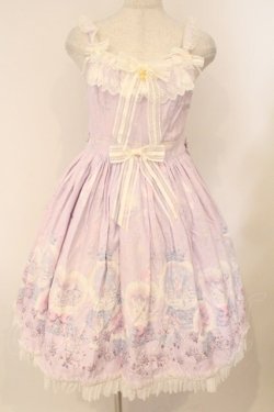 画像1: BABY,THE STARS SHINE BRIGHT / 雪の女王〜スノードームに秘めた「永遠」のカケラ〜柄ジャンパースカートI  ラベンダー O-26-02-16-030-BA-OP-OW-OS