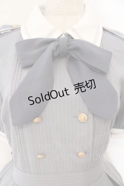 画像2: Amavel / ピンストライプシャツカラーワンピース F サックス O-26-02-16-031-CA-OP-IG-OS