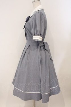 画像3: Amavel / ピンストライプシャツカラーワンピース F サックス O-26-02-16-031-CA-OP-IG-OS