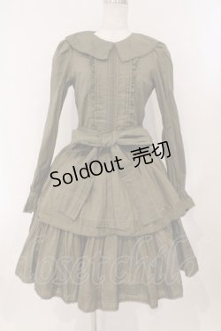 画像1: Victorian maiden / コットンドールローウエストドレス  カーキグリーン O-26-02-16-032-CL-OP-OW-OS