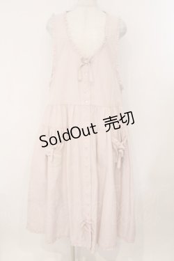 画像1: PINK HOUSE / ダンガリージャンパースカート  ピンク O-26-02-16-035-LO-OP-OW-OS