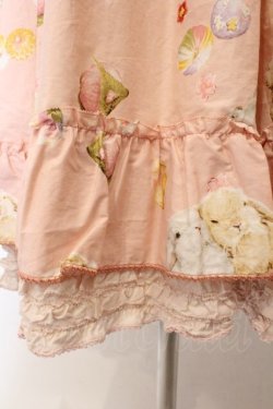 画像3: PINK HOUSE / 幸見うさぎプリントミディワンピース  ピンク O-26-02-16-039-LO-OP-OW-OS