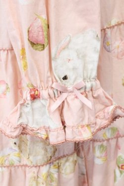 画像5: PINK HOUSE / 幸見うさぎプリントミディワンピース  ピンク O-26-02-16-039-LO-OP-OW-OS