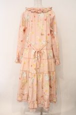 画像6: PINK HOUSE / 幸見うさぎプリントミディワンピース  ピンク O-26-02-16-039-LO-OP-OW-OS (6)