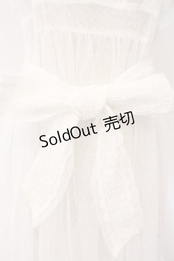 画像3: axes femme kawaii / ドットチュールエプロン  オフシロ O-26-02-16-041-AX-OP-IG-OS