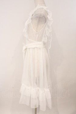 画像4: axes femme kawaii / ドットチュールエプロン  オフシロ O-26-02-16-041-AX-OP-IG-OS