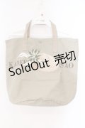 KANEKO ISAO / 帽子刺繍入りトートバッグ  ベージュ O-26-02-16-006-EL-BG-OW-ZT618